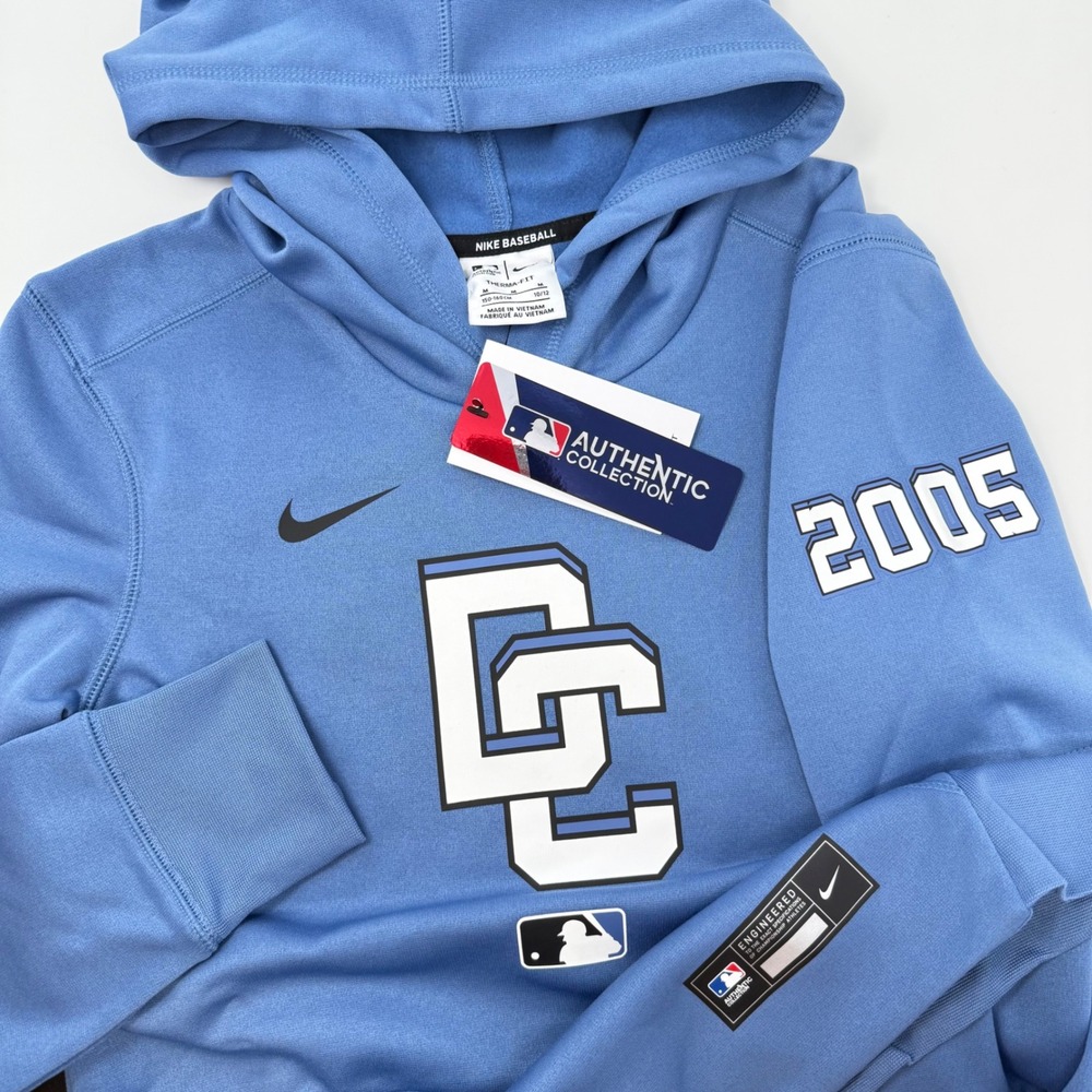 Nike Washington Nationals MLB Therma-FIT Hoodie Kids Medium 10/12 9Z3B7NMHH NEW